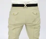 ROMFH Mens Argento SILICONE Knee Grip BREECHES SHOW BEIGE 32 L LONG