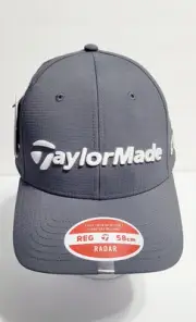 NEW 2025 TaylorMade Tour Radar Qi35/TP5 Gray Adjustable Golf Hat/Cap