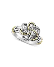 Lagos Sterling Silver & 18K Yellow Gold Love Knot Ring