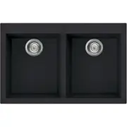 Artusi Granitek Double Bowl Sink - Black