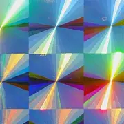 Rainbow Symphony – Rainbow Suncatcher Window Film, Diffraction Window Film, Stained Glass Window Cling, Holographic Prismatic Film, Radial Pattern, 12" x 18", Made in USA
