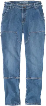 Carhartt Double Front Straight Ladies Jeans, blue, Size S 30 for Women