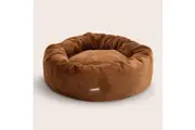Snooza Luxe Fur Cuddler Plush Faux Fur Cosy Pet Dog Bed Nutmeg - 3 Sizes