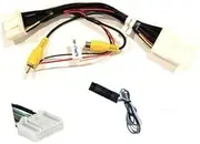 Retain OEM Factory Backup Reverse Camera to New Aftermarket Car Stereo Display/Navigation Radio Wire Harness w/ 6 Volt Converter for Some Toyota and Scion - Compatible Vehicles Listed Below