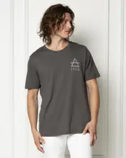 [Lucid] Lucid Men's Engrave T-Shirt in Charcoal Grey Size Small S Charcoal Grey