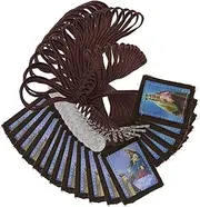 [Needzo] Bulk Full Color Scapulars Catholic Necklace for Men and Women, Our Lady of Mount Carmel and St Simon Stock Felt Scapular with Saint Benedict Medal and Crucifix Dangle, 24 Inches, 12 Pack