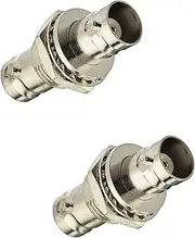 RhymKawa BNC Female to Female Bulkhead for Coaxial Cable Connecting to BNC Antenna on Front Panel Mount (2 Pack)
