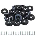 Furniture Sliders, 20Pcs 3/4" - PTFE Round Screw-On Furniture Pads with Screw