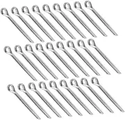 Generic 50Pcs Stainless Steel Bicycle Retaining Pins for Disc Brake Pads Secure and Durable Cotter Pins for Mountain Bike Parts and Cycling Accessories