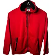 AND1 Skip Pass Full Zip Hoodie,Red , Men's Multi Sizes
