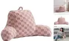 Checkered Reading Pillow Bed Rest Wedge Backrest Checkerboard Pillow with