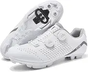 PENXZT Mens Mountain Bike Shoes Cycling Compatible with Shimano SPD 2-Bolts Pedals Breathable MTB Bike Shoes for Racing Indoor and Outdoor