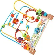 NAMOARLY 1pc Bead Maze Activity Cube Car for Round Beads Beaded Maze Ocean Beads Educational Round Beads Maze Educational Maze Colorful Iron