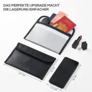 Fireproof and Waterproof File Bag for Keeping Documents and Certificates Safe