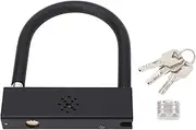 Motorcycle U Lock, Heavy Duty Bike Scooter Motorcycles Combination Lock Gate Lock for Anti Theft, 3 Keys Motorcycle Wheel Lock for Ebike, Moped, Tricycle