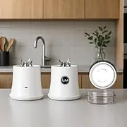 Le Marq Design Personal Portable Ball Mason Jar Blender Attachment for wide mouth jars. DESIGNED FOR BALL WIDE MOUTH JARS