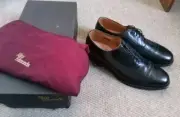 ALLEN EDMONDS Rutland Strand Cap Toe Leather Oxford Dress Shoes Men's Size 9.5 D