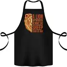 Christian Lion Quote Christianity Religion Cotton Apron 100% Organic