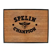 Spelin Chanpion - Funny Novelty Doormat Man Cave Floor mat