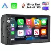 Double 2 DIN Car Stereo Radio Carplay Android Auto Bluetooth Touch Screen Player