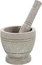LOPUNER 1 Set Garlic Grinder Pestle and Bowl Kitchen Tool for Effortless Food Preparation Stylish Design for Home Cooks for Grinding Garlic and Spices