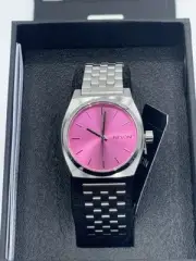Nixon Medium Time Teller Watch Silver/Pink A1130 2719-00
