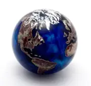Millennium Glass Worldweight Art Glass Paperweight Lungberg Studios Davenport CT