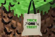 Halloween Minecraft Trick-or-Treat Bags - Minecraft Halloween Tote Bags