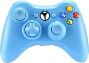 Crifeir Wireless Controller for Xbox 360-2.4G Gamepad Joystick Compatible with Xbox 360/Xbox 360 Slim Console and Windows 7/8/10 PC (Blue)