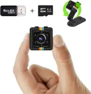 1080P FHD Spy Camera with 32GB Card, Night Vision, Motion Detection, 360° Rotati
