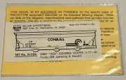 HERALD KING HO DECAL-CONRAIL/CR CTR FLOW HOPPER-GRAY w/BLACK LETTERING - #H-704