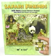 Safari Friends 300 Piece Large Format Puzzle 18" X 24" 2006 Karmen International