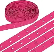 uxcell 8 Yard Snap Button Tape, Polyester Plastic Snap Button Trim, Sewing Press Stud Ribbon Replacement for DIY Craft Clothes Fabric Sewing, Magenta