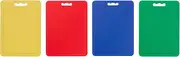 Chef Aid Large Multi-Colour Chopping Board Set, Multipurpose Anti-Slip Surface, Easy to Clean and Dishwasher Safe with Handle, Pack of 4 Cutting Boards Each Measuring 40 x 30cm