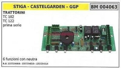 Electronic Board Castelgarden Mower TC 102 122 First Series 004063