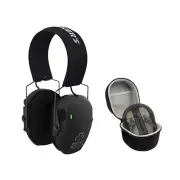 Walkers Razor Rechargeable Muff (Flat Death Earth) with Hearing Protection Case