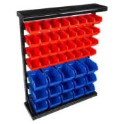 Stalwart Shelf Bins+Racks 47-Compartment Small Parts Organizer Rack Durable