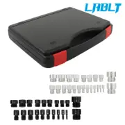 LABLT 44 PCS Nut and Bolt Thread Gauges 23 Metric And 21 Inch in Case