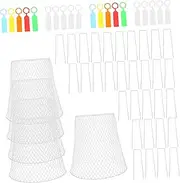Toyvian 1 Set Wire Plant Covers : Heavy Duty Metal Plant Protector Cage Garden Cloche for Seedling and Vegetable for Outdoor Use Balcony and Small Gardens