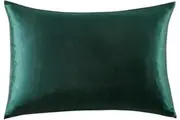 Luxury Pillowcase - 100% Pure Mulberry Silk on Both Sides - Emerald Green