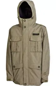 Nitro M65 Snowboard Jacket, Mens Size Large, Heathered Dark Army Green New