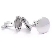 Cufflinks - Round Photo Frame