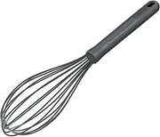 Zyliss Large Balloon Beluga Grey - Wheat Straw Handle | Heat-Resistant Silicone Head | 30.5cm x 6.5cm | Ideal for Non-Stick Cookware | Heat-Resistant Up to 240°C | Dishwasher Safe | 5-Year Guarantee
