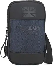 [Pepe Jeans] Bromley Shoulder Bag Small, Blue, 10.5 x 18 x 2 cm, Polyester by Joumma Bags, Blue, Talla única, Small Shoulder Bag, blue, Einheitsgröße, Small shoulder bag