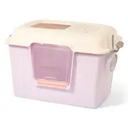 Paws For Life Extra Large Enclosed Large Breed Cat Litter Box Purple