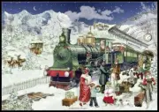 Chart Needlework DIY - Counted Cross Stitch Patterns - The Christmas Express
