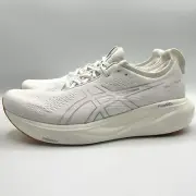 ASICS Men’s Gel Nimbus 25 Size 14 White/Silver |1011B547-102|