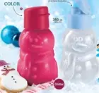 Tupperware Snowman & Santa Water Bottles Set Tumblers / Cups New