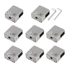 8pcs Glass Clamp Stainless Square Clip Holder 8-10mm for Balustrade Pool Fence