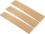 Wall Mountable Cork Strips 3 Pack Self-Adhesive Bulletin Board Memo Pad Photo Wall Natural Cork